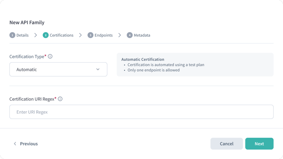 API Families Configuration Clarity
